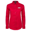 Thumbnail image for  Womens Red Twill Button Down Long Sleeve 