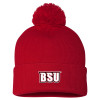 Thumbnail image for  Sportsman Red Pom Pom Cuffed Beanie