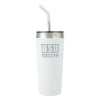 Thumbnail image for  Faye White Vacuum Tumbler w/ Stainless Steel Straw 20 oz