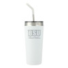 Thumbnail image for  Faye White Vacuum Tumbler w/ Stainless Steel Straw 20 oz