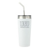 Thumbnail image for  Faye White Vacuum Tumbler w/ Stainless Steel Straw 20 oz