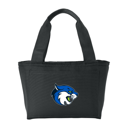 Insulated Black Lunch Tote - B&SC - Bobcat Head