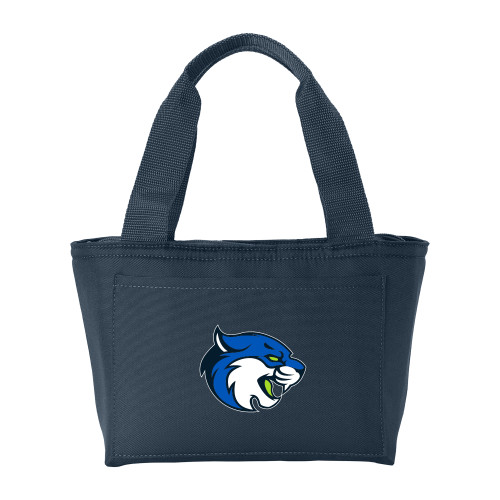  Insulated Navy Lunch Tote - B&SC - Bobcat Head