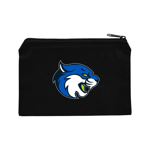  8oz. Black Cotton Travel Pouch - B&SC - Bobcat Head