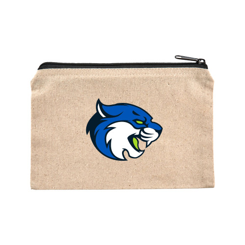  8oz. Natural Cotton Travel Pouch - B&SC - Bobcat Head