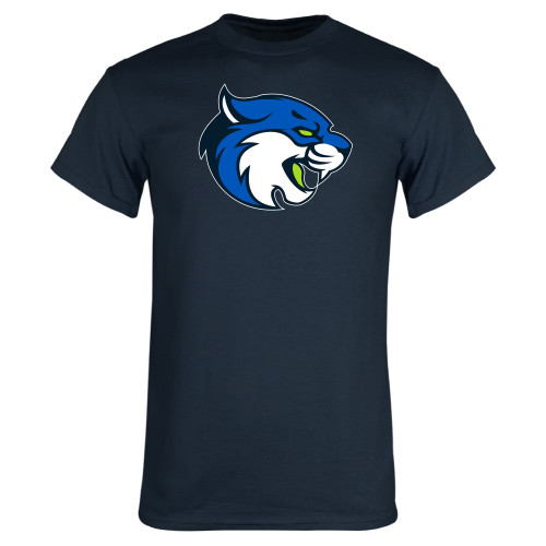  Navy T Shirt - B&SC - Bobcat Head