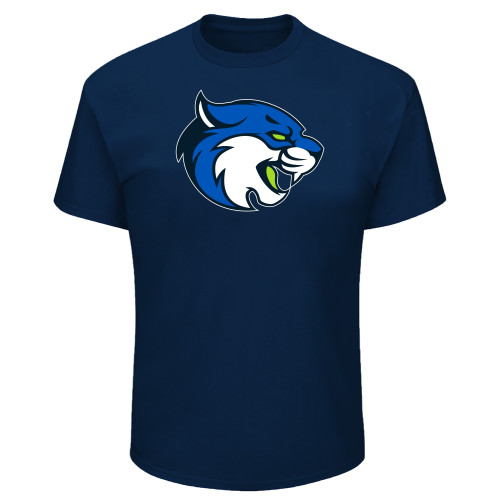  Tall Navy T Shirt - B&SC - Bobcat Head - PLUS
