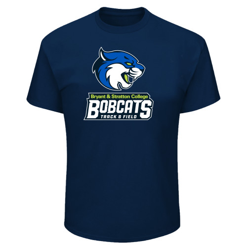  Tall Navy T Shirt - B&SC Bobcats Track and Field - PLUS
