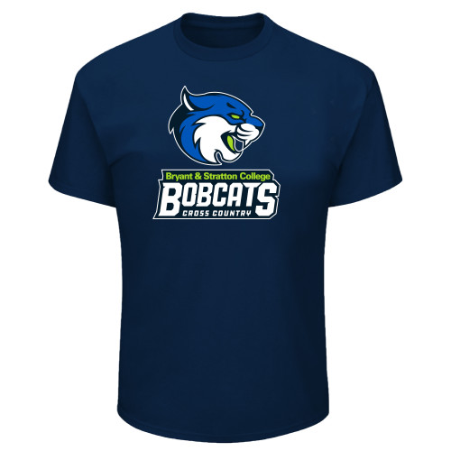  Tall Navy T Shirt - B&SC Bobcats Cross Country - PLUS