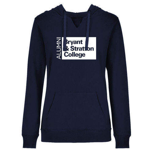  Womens Plus Navy Hoodie - B&SC Alumni - PLUS