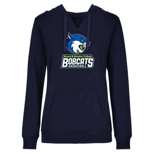  Womens Plus Navy Hoodie - B&SC Bobcats Basketball - PLUS