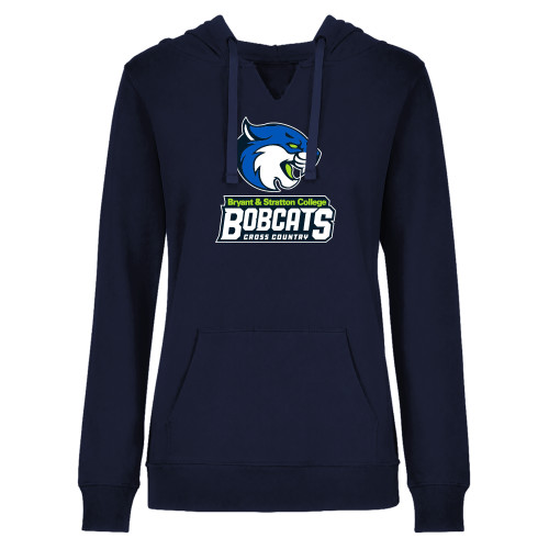  Womens Plus Navy Hoodie - B&SC Bobcats Cross Country - PLUS