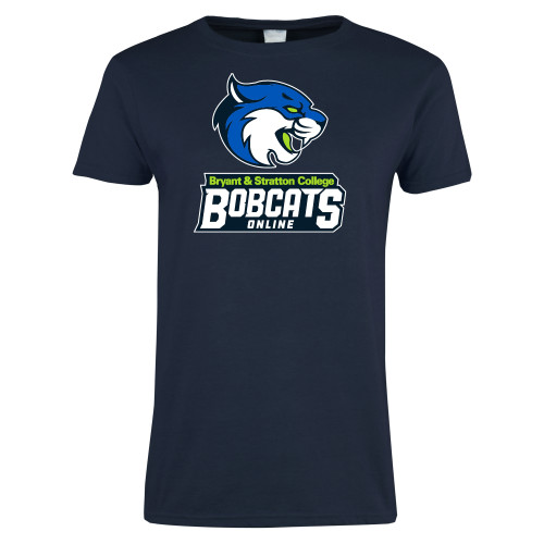  Womens Navy Short Sleeve Tee - B&SC Bobcats Online