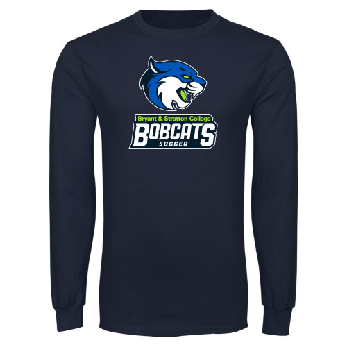  Navy Long Sleeve T Shirt - B&SC Bobcats Soccer