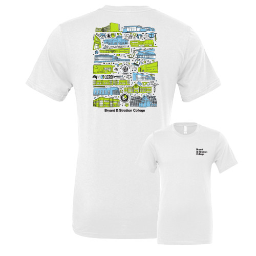  Bella + Canvas White Jersey Cotton T Shirt - College Collective
