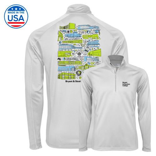  Syntrel White Interlock 1/4 Zip - College Collective