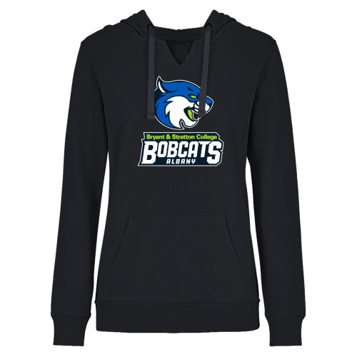  Womens Plus Black Hoodie - B&SC Bobcats Albany - PLUS