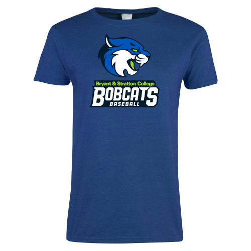  Womens Royal Short Sleeve Tee - B&SC Bobcats Baseball