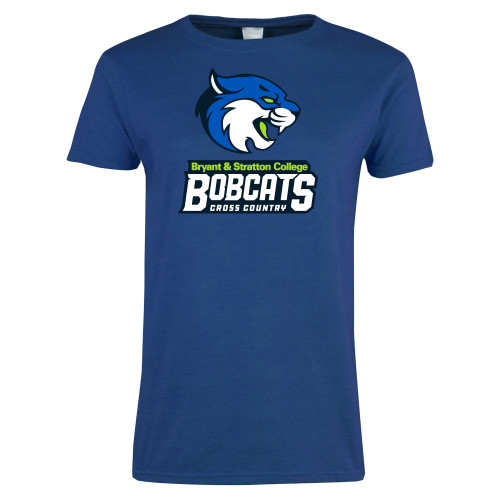  Womens Royal Short Sleeve Tee - B&SC Bobcats Cross Country