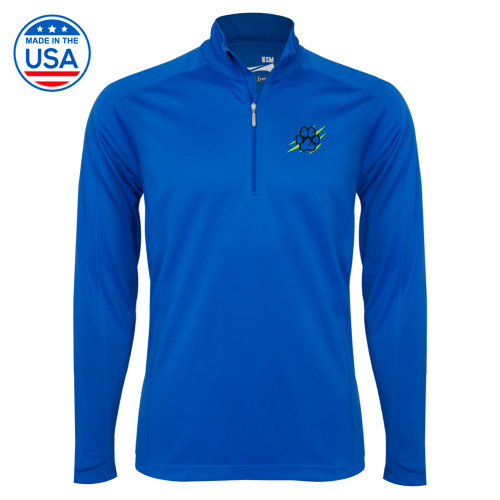 Syntrel Royal Interlock 1/4 Zip - B&SC - Blue Paw