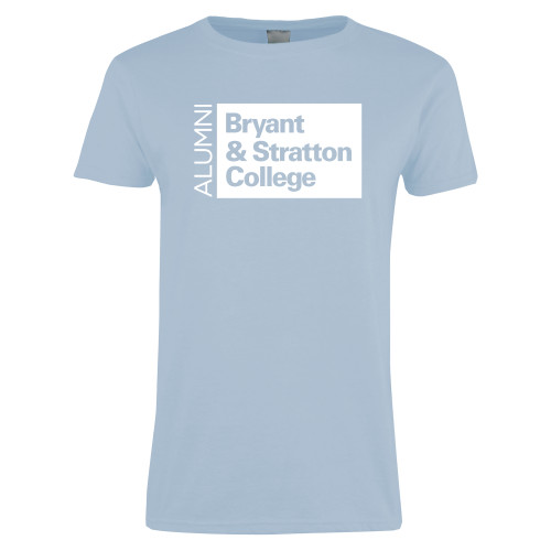  Womens Light Blue Short Sleeve Tee - B&SC Alumni