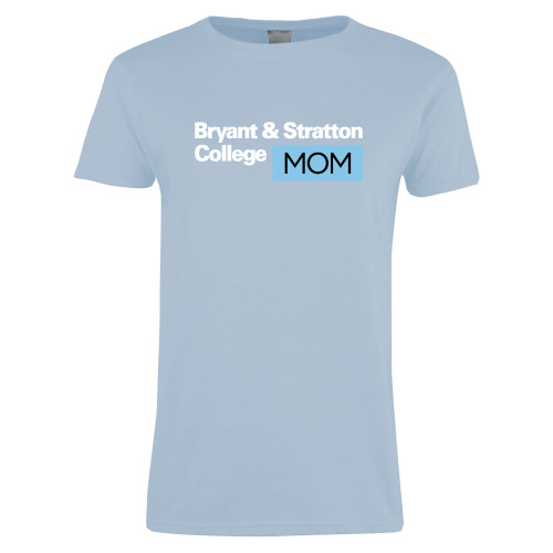  Womens Light Blue Short Sleeve Tee - B&SC Mom