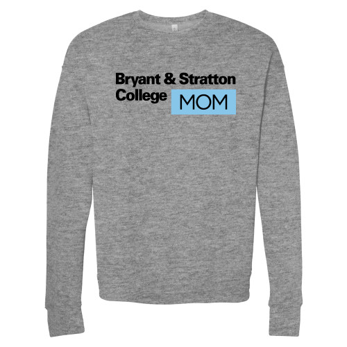  Bella + Canvas Heather Grey Fleece Crew - B&SC Mom
