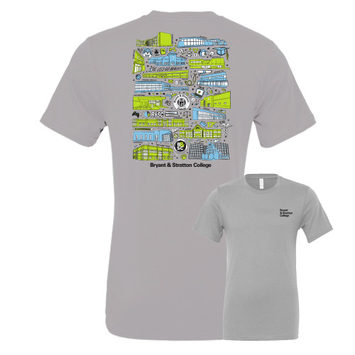  Bella + Canvas Ash Grey Jersey Cotton T Shirt - College Collective
