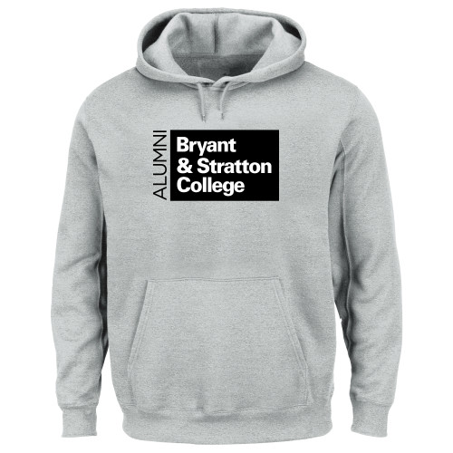 Bryant & Stratton Extended Heather Grey Hoodie-4XL