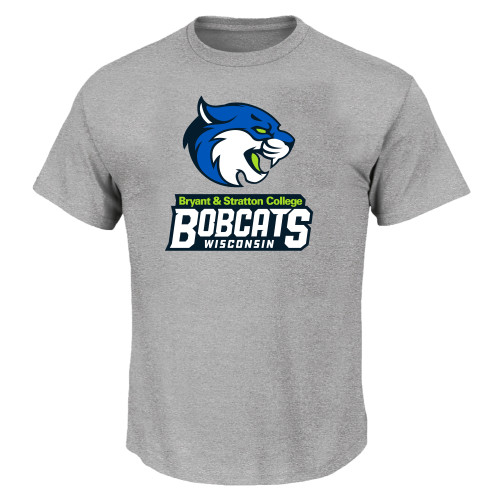 Tall Heather Grey T Shirt - B&SC Bobcats Wisconsin - PLUS