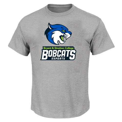  Tall Heather Grey T Shirt - B&SC Bobcats ESports - PLUS