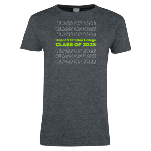  Womens Dark Heather Short Sleeve Tee - B&SC Class of 2026