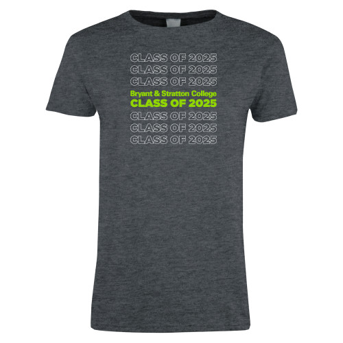  Womens Dark Heather Short Sleeve Tee - B&SC Class of 2025