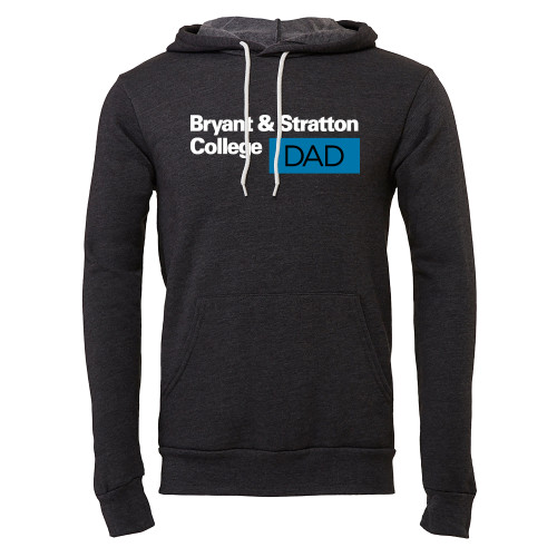  Bella + Canvas Dark Grey Heather Fleece Hood - B&SC Dad