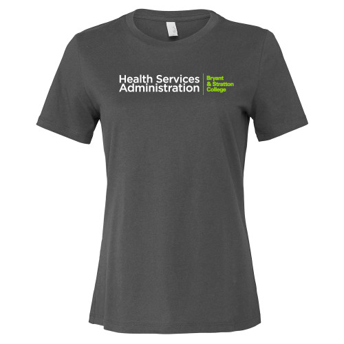  Bella + Canvas Womens Asphalt Relaxed Cotton T Shirt - B&SC Health Services Administration