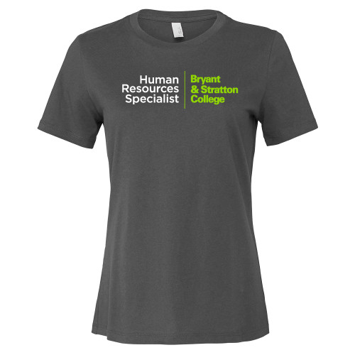  Bella + Canvas Womens Asphalt Relaxed Cotton T Shirt - B&SC Human Resources Specialist