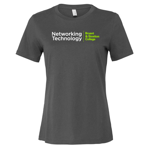  Bella + Canvas Womens Asphalt Relaxed Cotton T Shirt - B&SC Networking Technology