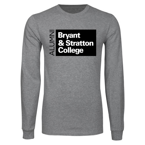 Bryant & Stratton Grey Long Sleeve T Shirt