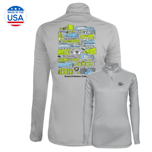  Syntrel Womens Platinum Interlock 1/4 Zip - College Collective