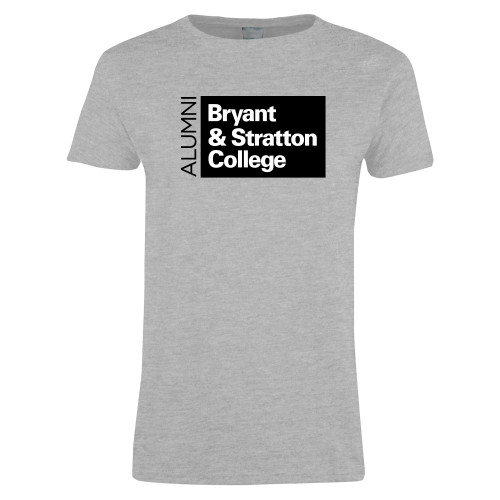  Womens Grey Short Sleeve Tee - B&SC Alumni