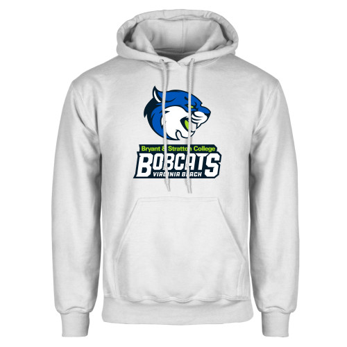 White Fleece Hoodie - B&SC Bobcats Virginia Beach