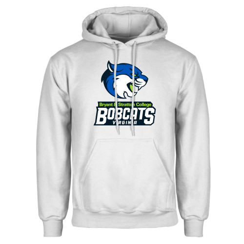  White Fleece Hoodie - B&SC Bobcats Virginia