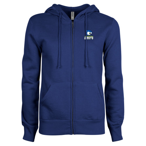  ENZA Womens Royal Fleece Full Zip Hoodie - B&SC Bobcats Baseball