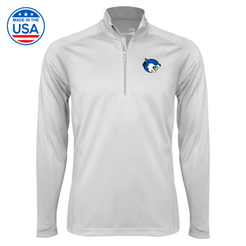  Syntrel White Interlock 1/4 Zip - B&SC - Bobcat