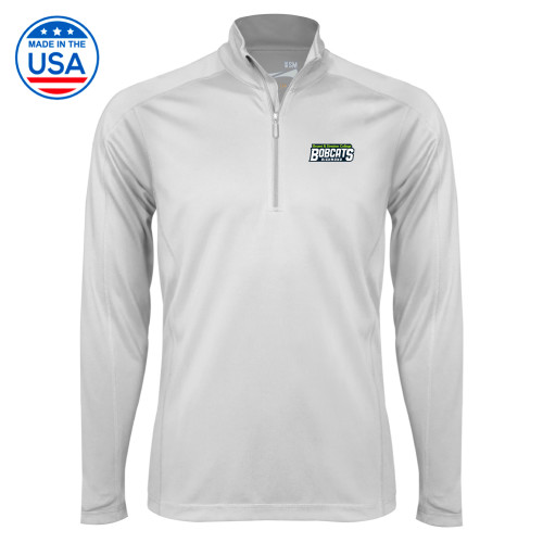  Syntrel White Interlock 1/4 Zip - B&SC Bobcats Richmond