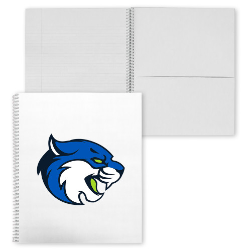  Clear 7 x 10 Spiral Journal Notebook - B&SC - Bobcat Head