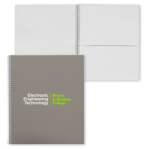  College Spiral Notebook w/Clear Coil - B&SC Electronic Engineering Technology