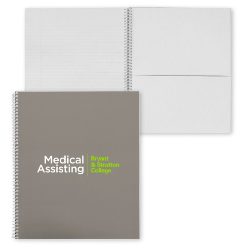  College Spiral Notebook w/Clear Coil - B&SC Medical Assisting