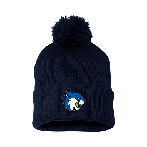  Sportsman Navy Pom Pom Cuffed Beanie - B&SC - Bobcat