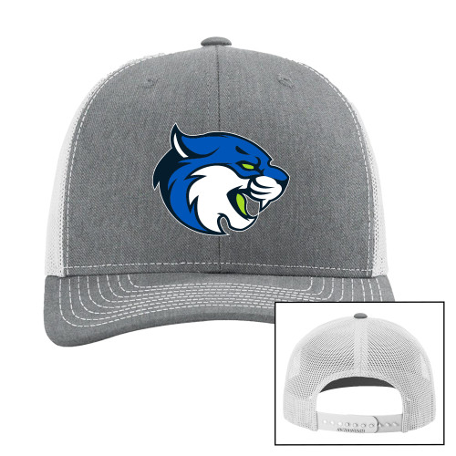  Richardson Heather Grey/Light Grey Trucker Hat - B&SC - Bobcat